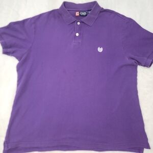 Chaps Purple Polo Shirt Classic Knit Pique
